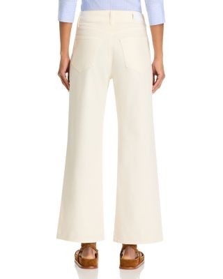 Paige Ari High Rise Drawstring Wide Leg Jeans in Quartz Sand