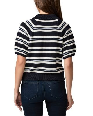 Paige Birch Cotton Blend Polo Top