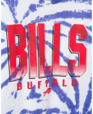 Junk Food Clothing Unisex Nfl Buffalo Bills Game Time Tie Dye Long Sleeve