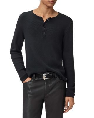 John Varvatos Javis Ribbed Long Sleeve Henley