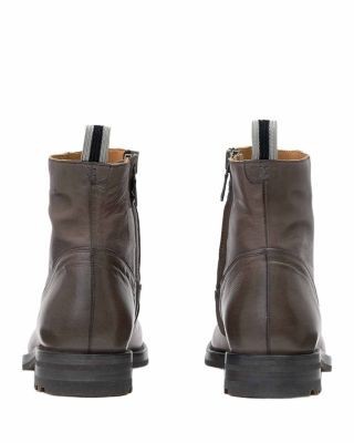 John Varvatos Men's Freeman Leather Zip Up Boots