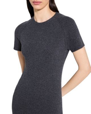 Theory Raglan Sleeve Sweater Dress in Wool Blend