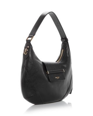 Jimmy Choo Bar Hobo Leather Shoulder Bag