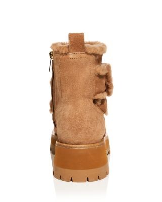 Jimmy Choo Women's Meena Shearling Trim Booties