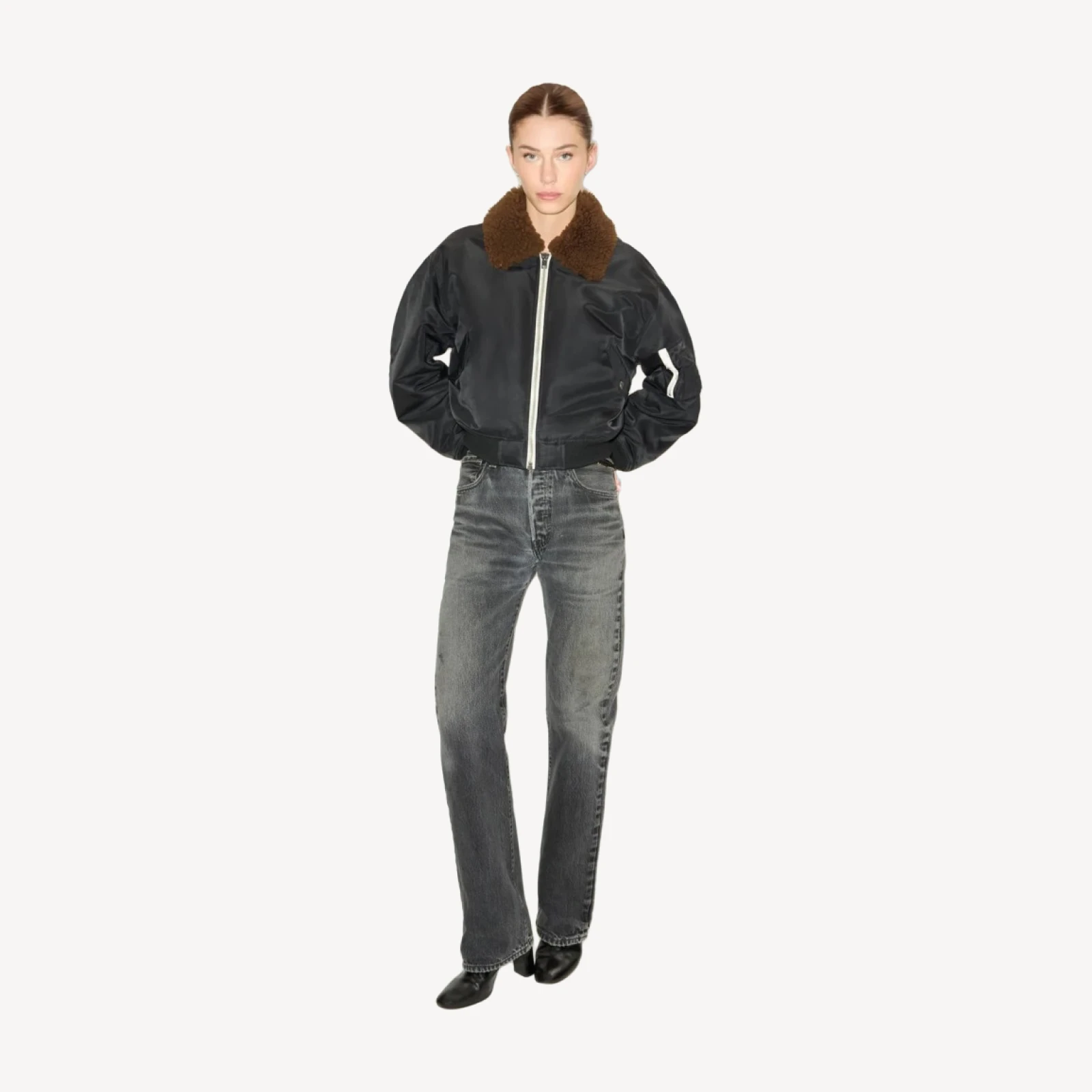 Shrunken Bomber - Black