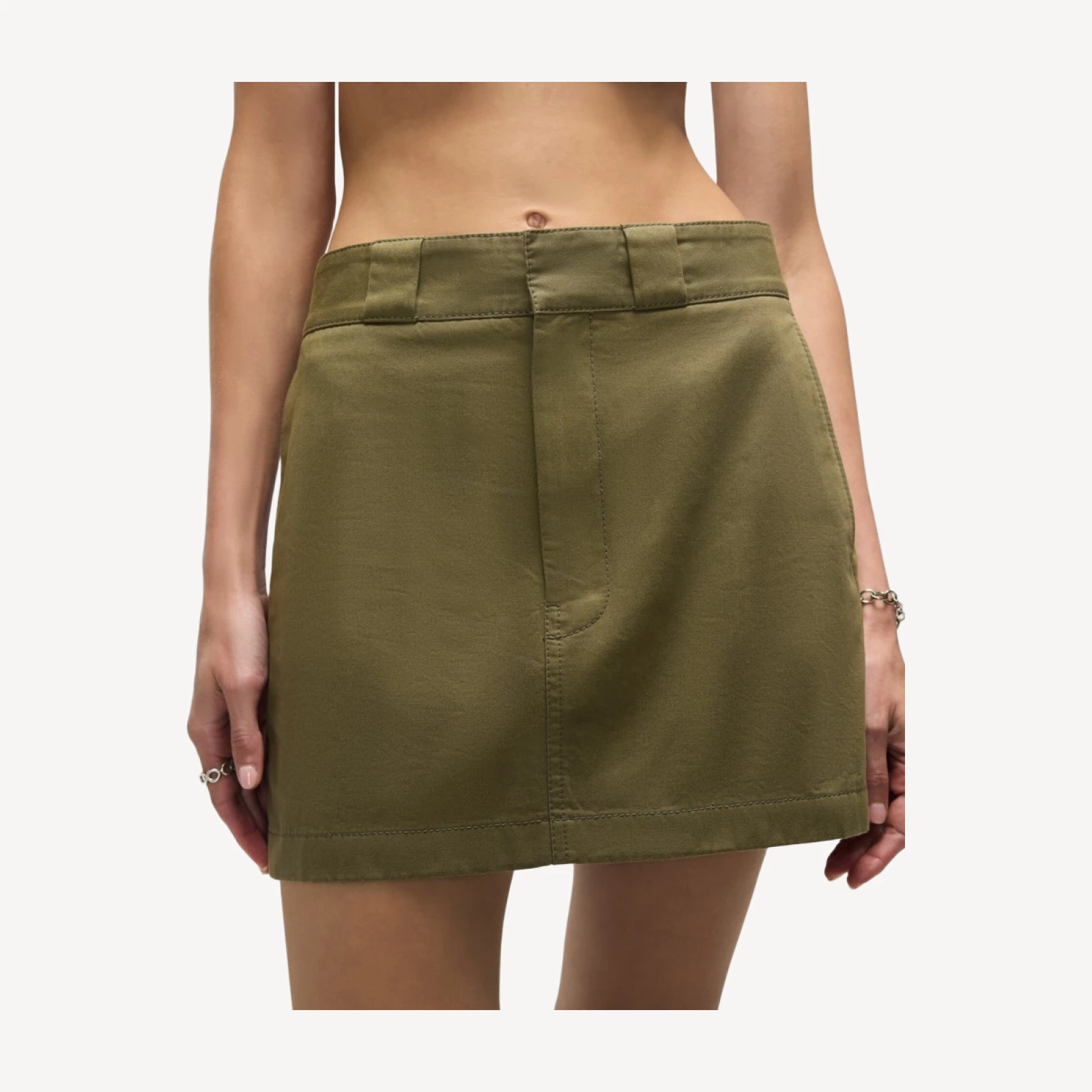The Ollie Skirt - Army Green