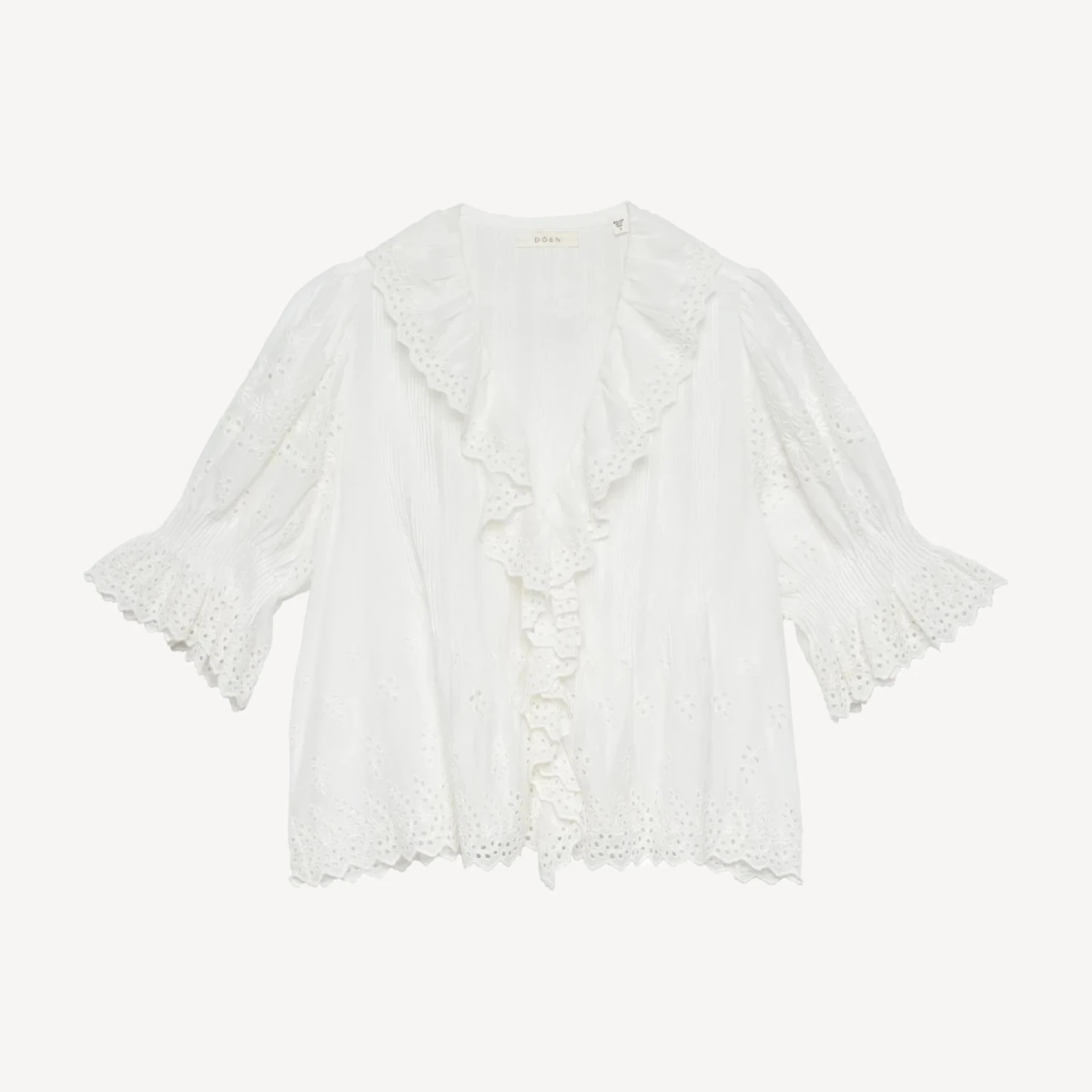 HENRI TOP -- SALT EYELET
