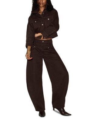 Steve Madden Tribeca High Rise Barrel Jeans in Espresso