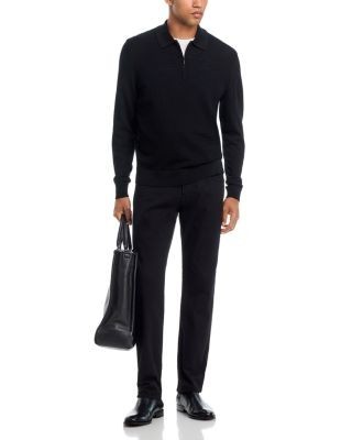 The Men's Store at Bloomingdale's Extrafine Merino Wool Zip Sweater Polo - Exclusive