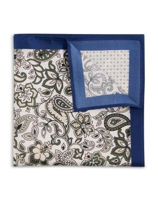 The Men's Store at Bloomingdale's Paisley Quadrant Silk Pocket Square - Exclusive