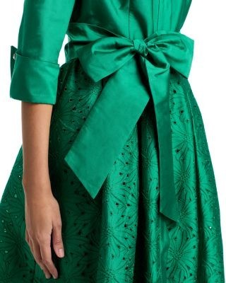 Teri Jon by Rickie Freeman Satin Shirtdress
