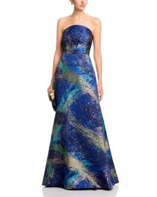 Teri Jon by Rickie Freeman Jacquard Gown