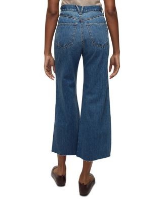 Veronica Beard Taylor High Rise Ankle Flare Leg Jeans in Rebel Moon