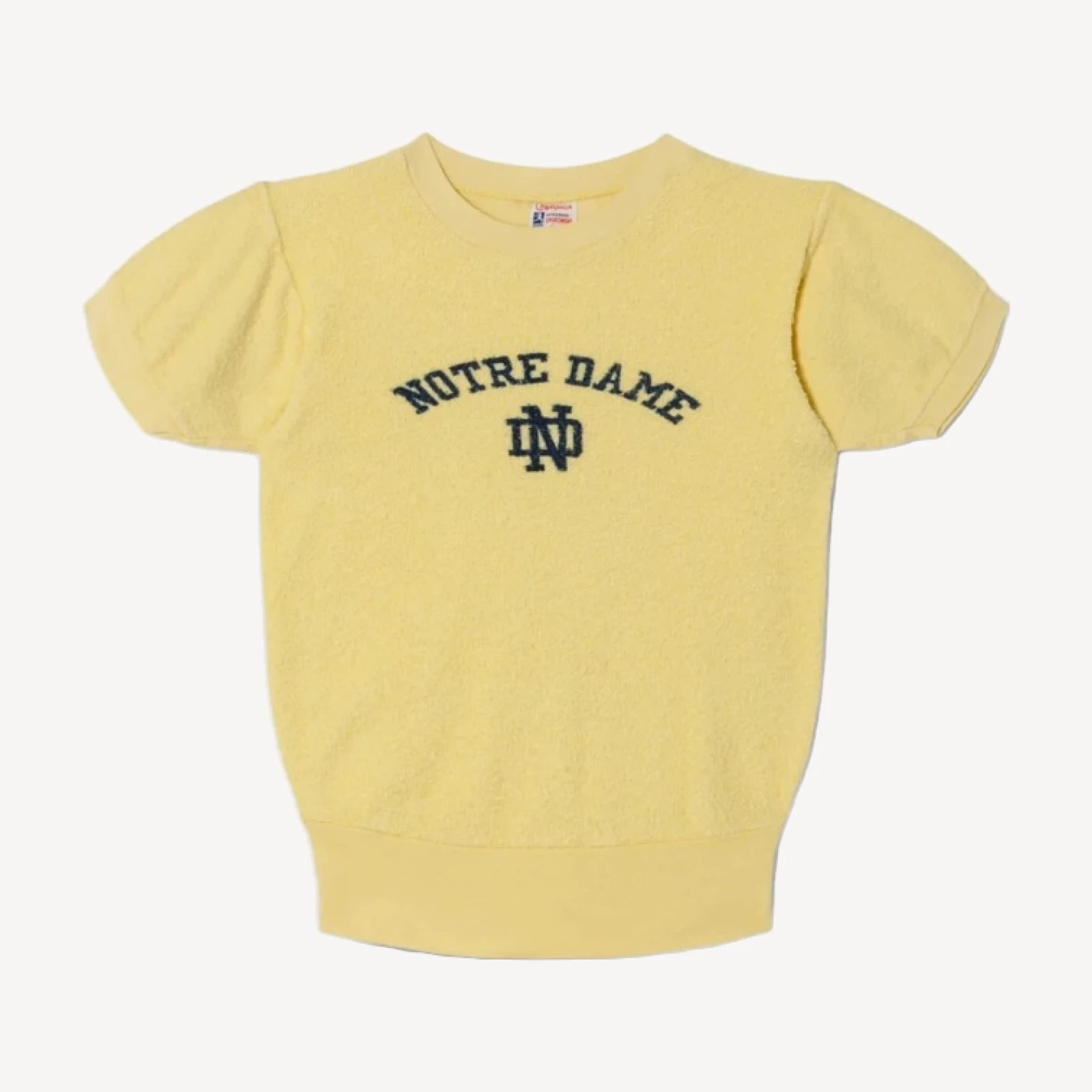 RE/DONE Vintage | 60s Terry Notre Dame Tee