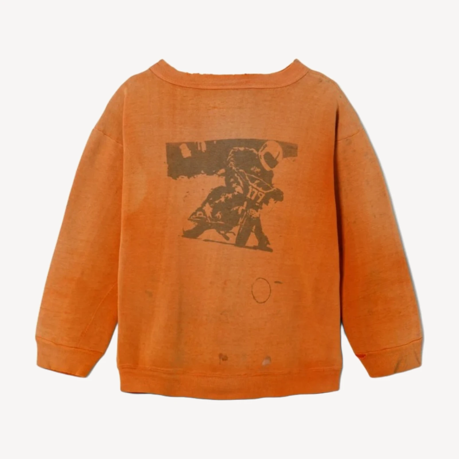 RE/DONE Vintage | 60s Water Print Motorcycle Sweatshirt