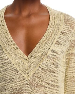 Veronica Beard Coleta V Neck Knit Sweater