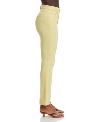 Veronica Beard Carson High Rise Ankle Flare Jeans in Pistachio