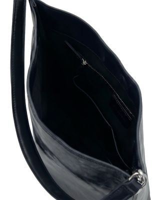 Veronica Beard Bea Crinkled Leather Crossbody