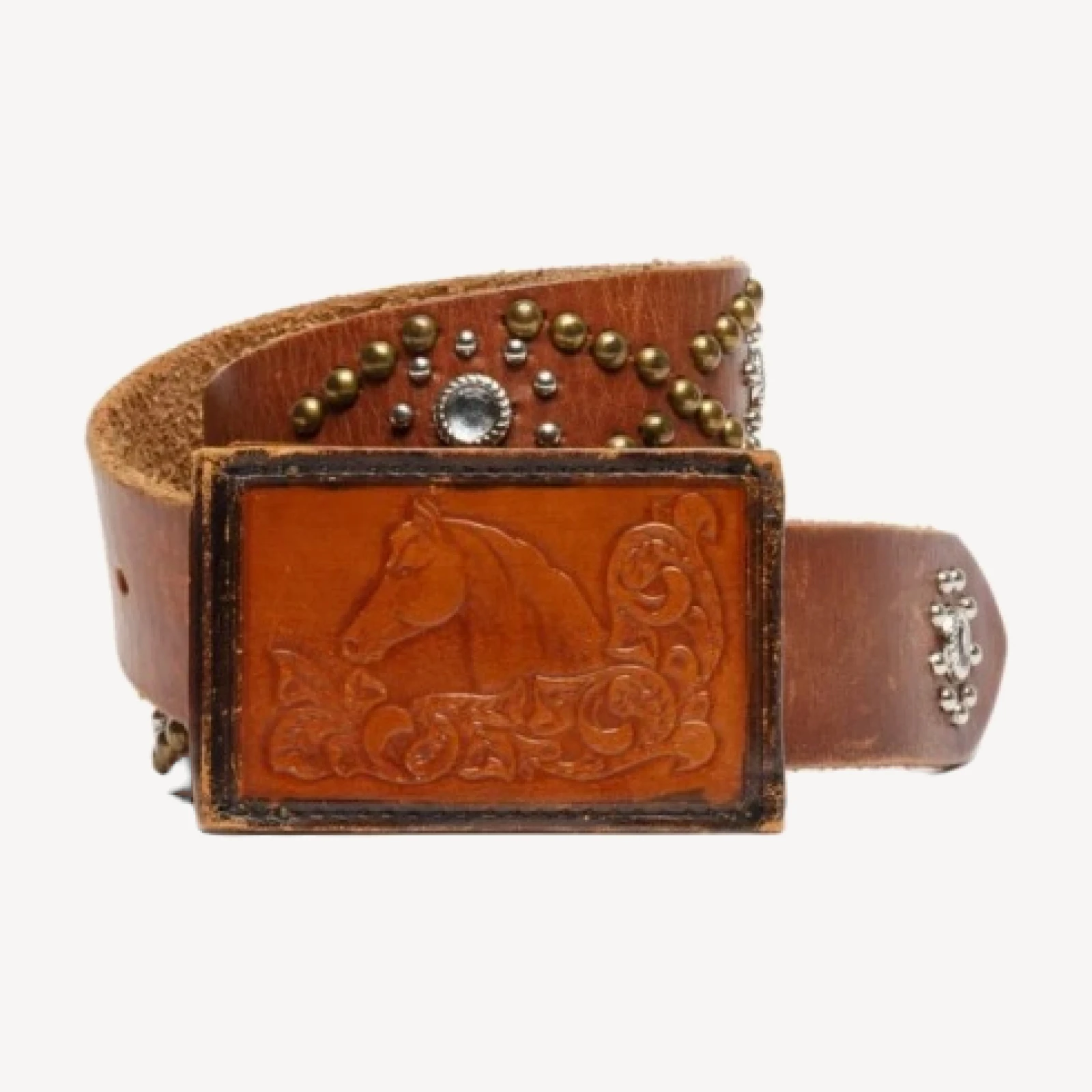 RE/DONE Vintage | 70s Studded Horse Belt -#22 | Vintage Belts