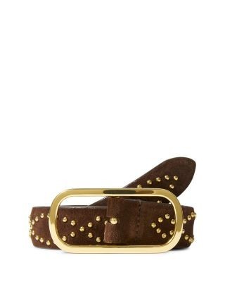 Veronica Beard Women's Studded Loop Suede Belt