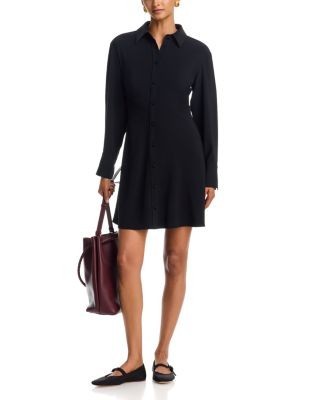 Veronica Beard Shiloh Long Sleeve Collared Mini Dress