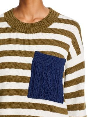 Veronica Beard Emile Cotton Crewneck Sweater