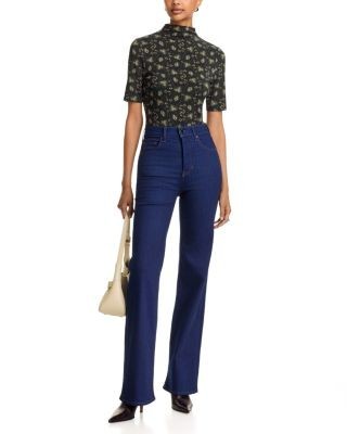 Veronica Beard James Mock Neck Top