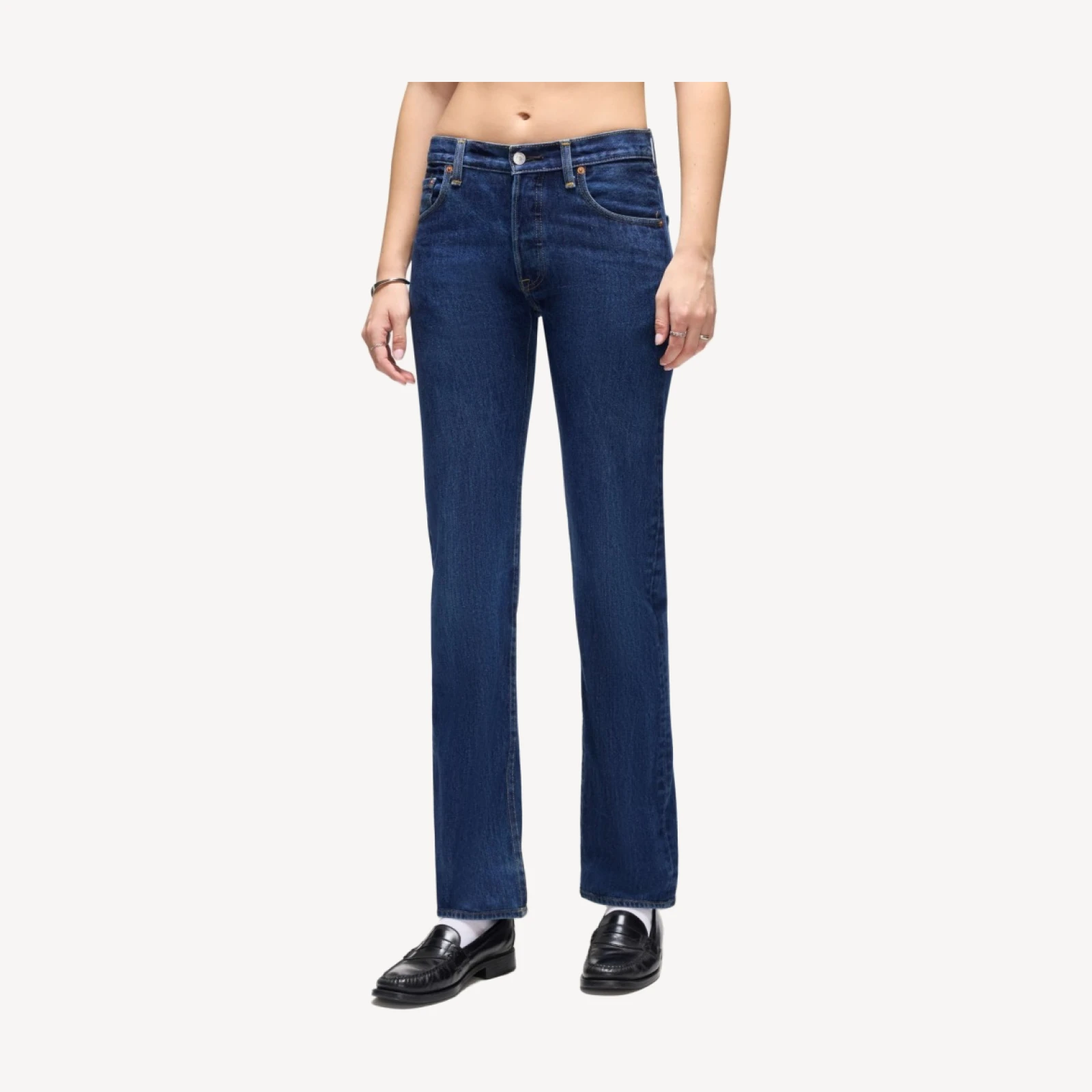 Levi's Mid Rise Slim Straight - Indigo