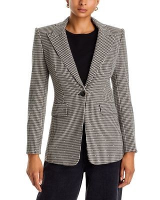 Veronica Beard Livvy Houndstooth Dickey Jacket
