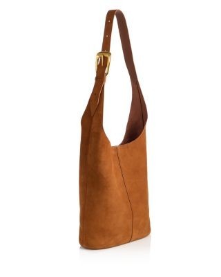 Veronica Beard Large Loop Suede Shoulder Bag