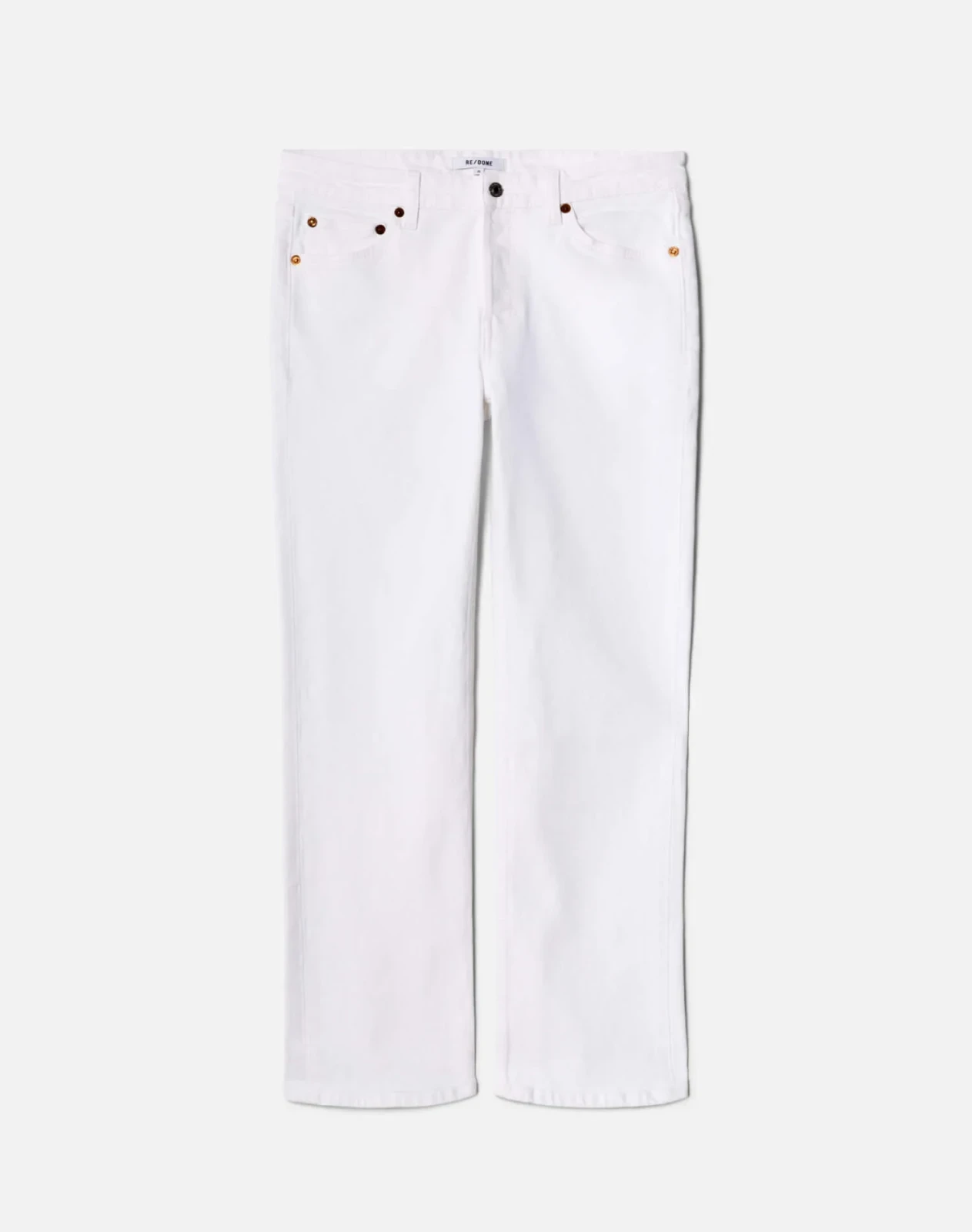 Comfort Stretch Slim Straight Crop - White