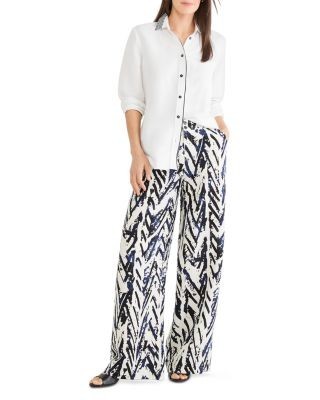 Nic+Zoe Crosshatch Wide Leg Pants