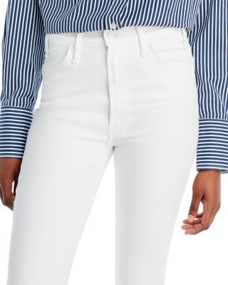Mother The Hustler High Rise Frayed Flare Leg Ankle Jeans in Fairest of Them All