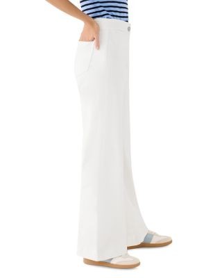 Nic+Zoe Vantage High Rise Wide Leg Jeans in Paper White
