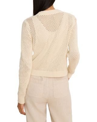 Nic+Zoe Zip Front Mesh Cardigan Sweater