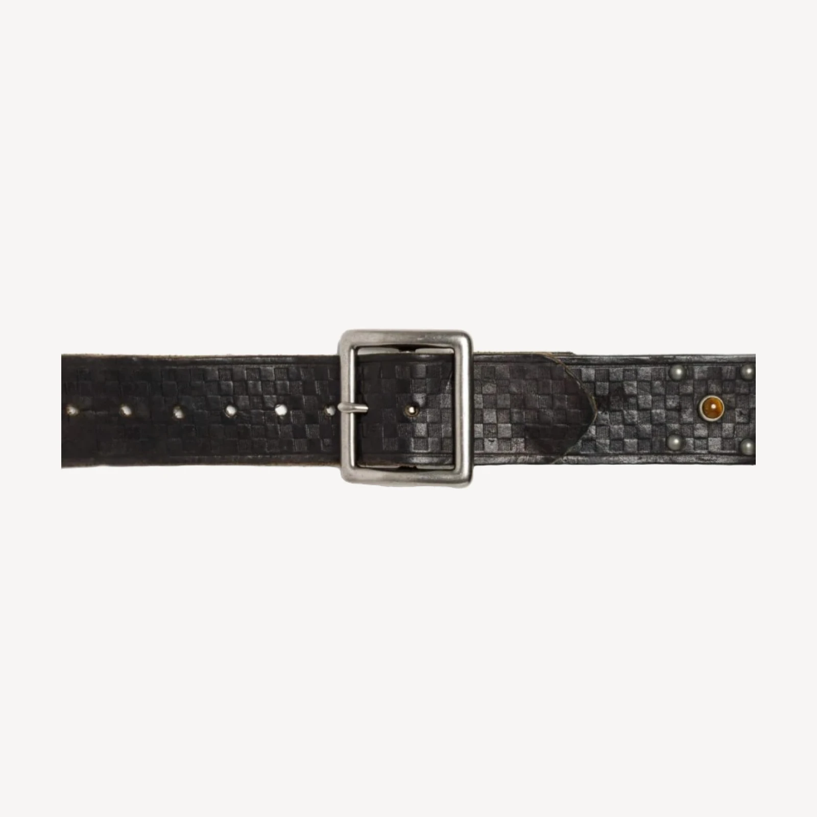 RE/DONE Vintage | 60s Tigers Eye Studded Belt -#18 | Vintage Belts