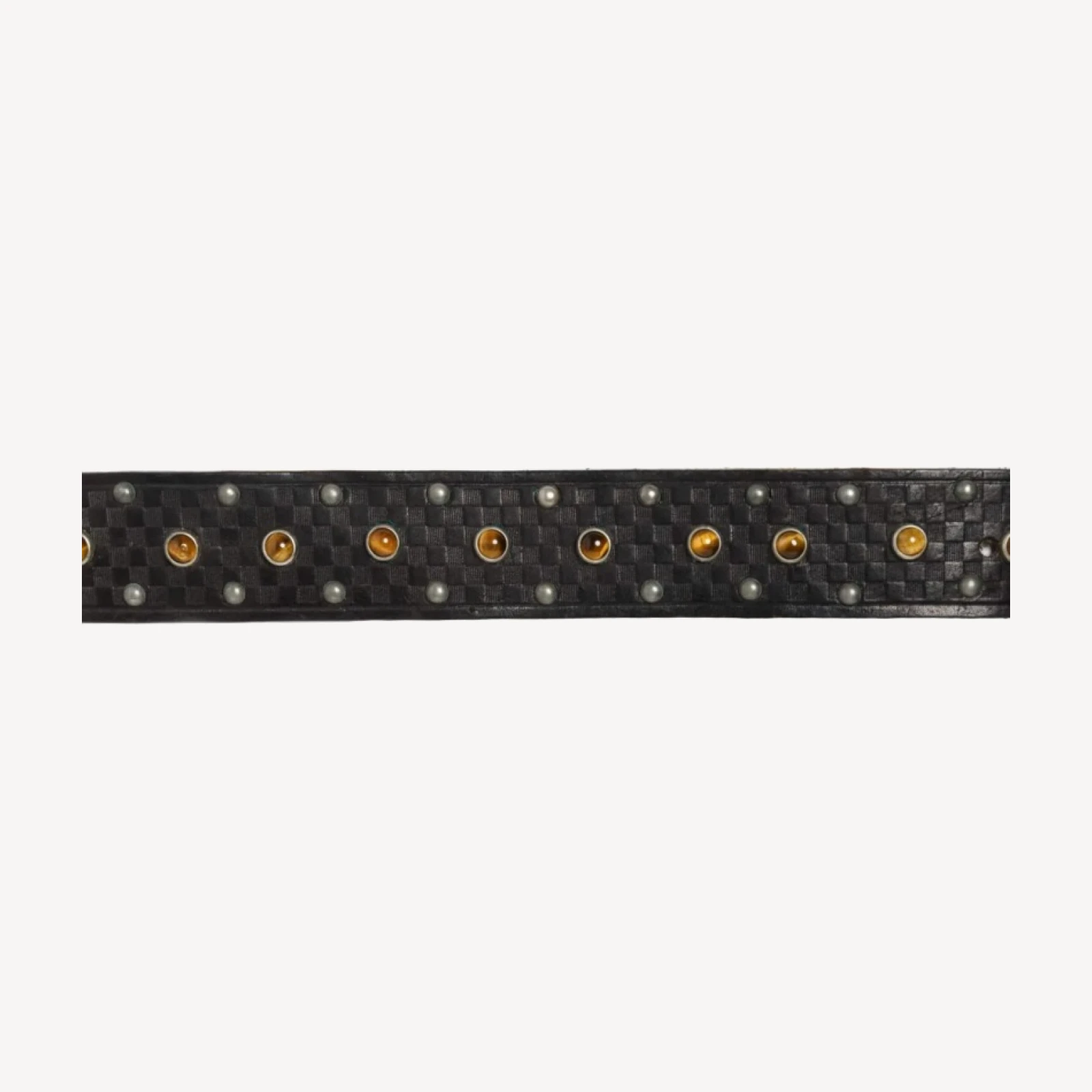 RE/DONE Vintage | 60s Tigers Eye Studded Belt -#18 | Vintage Belts