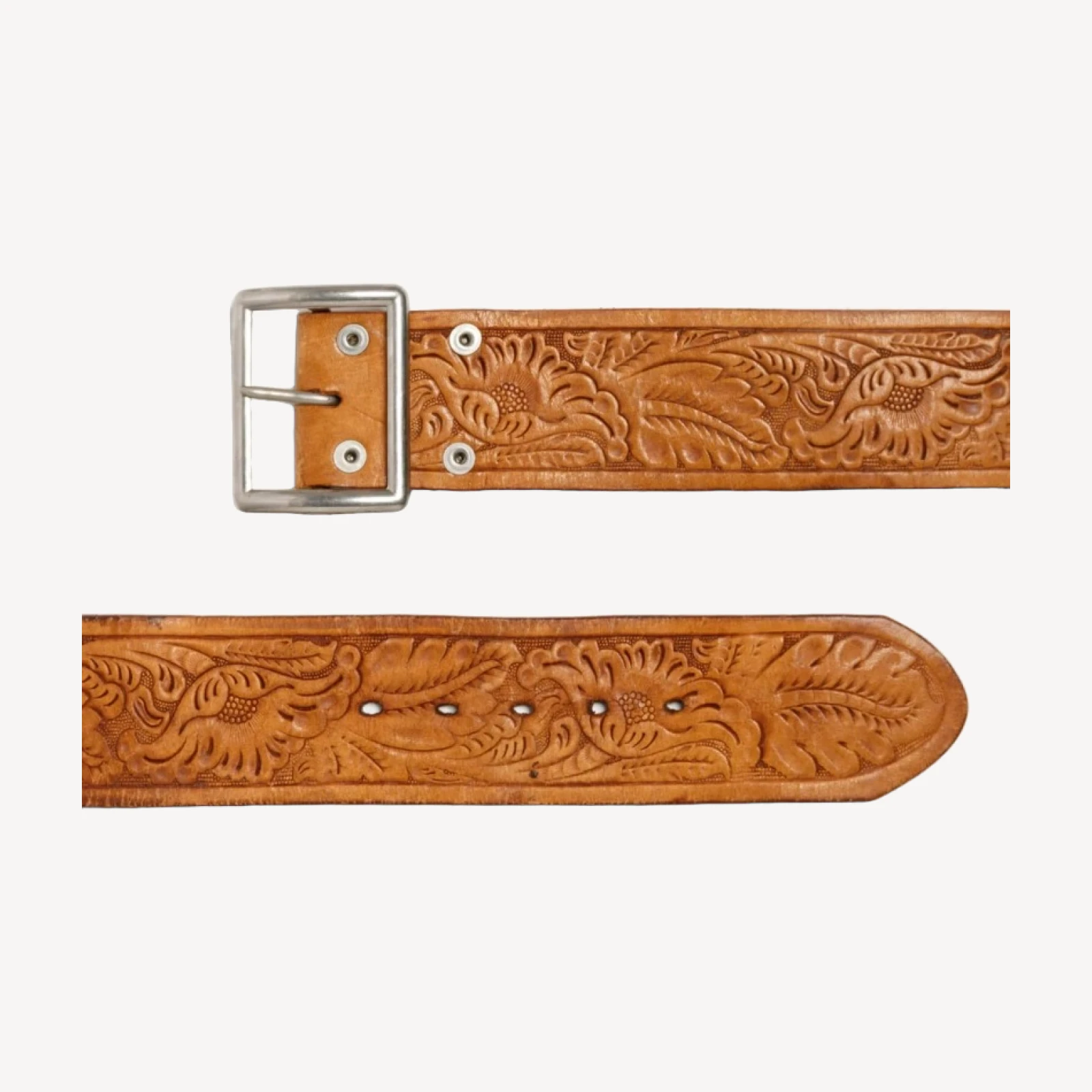RE/DONE Vintage | 70s Tooled Belt -#19 | Vintage Belts