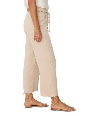 Nic+Zoe Eliot Wide Leg Belted Crop Pants