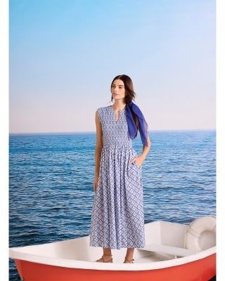 Nic+Zoe Amelia Embroidered Tile Dress