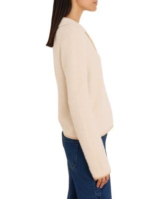 Nic+Zoe Textured Velvet Corduroy Trim Jacket