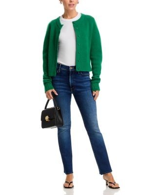 Mother Lil Hustler High Rise Crop Jeans in Taking Chances