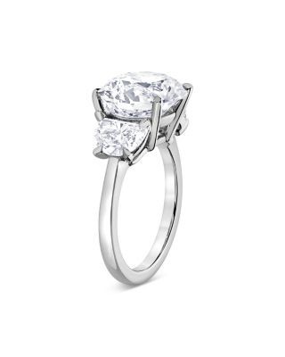 Bloomingdale's Fine Collection Certified Lab Grown Diamond Round & Fancy Cut Engagement Ring in 18K White Gold, 7.80 tcw