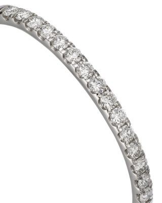 Bloomingdale's Fine Collection Certified Lab Grown Diamond Bangle Bracelet in 14K White Gold, 5.0 tcw