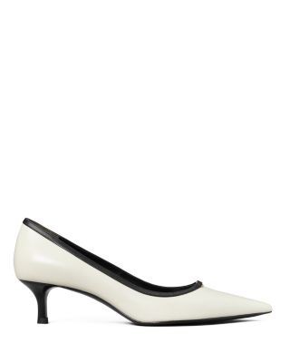 Tory Burch Women's Double T Buckle Kitten Pumps