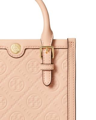 Tory Burch T Monogram Leather Mini N/S Tote