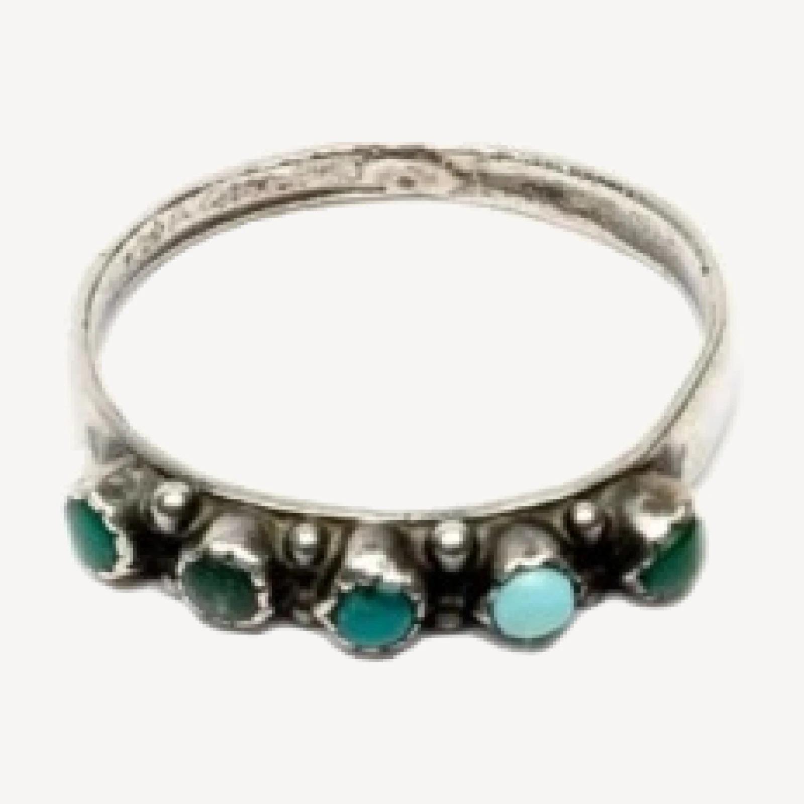 RE/DONE Vintage | 50s Turquoise and Green Zuni Ring
