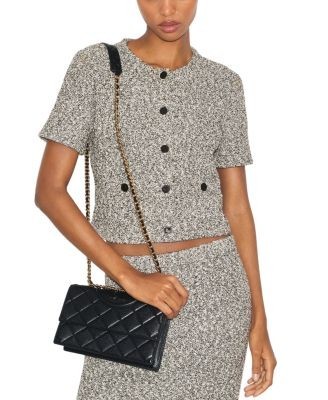 Tory Burch Fleming Convertible Leather Shoulder Bag