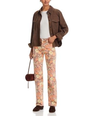 Mother The Kick It High Rise Jeans in Orange Blossom