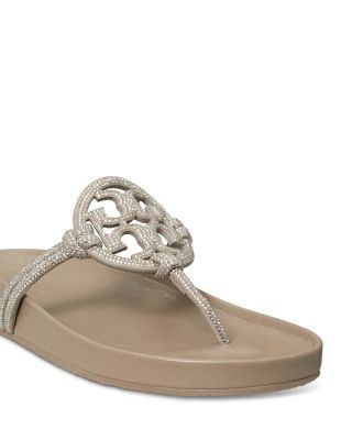 Tory Burch Women's Miller Cloud Pave Knotted Sandal